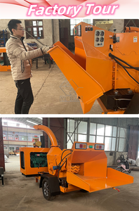 Lớn vườn cây ăn quả vườn bánh Máy Nghiền 220V sử dụng lâm nghiệp máy móc cho chi nhánh lá rơm gỗ chip băm nhỏ với vòng bi - Product Image 4