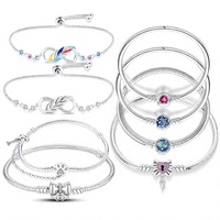 Bracelet en laiton Shenzhen Capstan léger et lisse avec fermoir cœur étincelant, certifié CE, idéal pour un usage quotidien ou comme cadeau