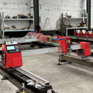 เครื่องตัดพลาสม่า CNC อุตสาหกรรม พร้อมระบบปรับความสูงอัตโนมัติ มอเตอร์สเต็ปเปอร์ความแม่นยำสูง เครื่องตัดแผ่นโลหะ ได้รับการรับรองมาตรฐาน CE - Product Image 1