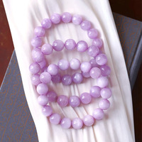Grosir Kristal Kunzite Alami, Pengolahan Manik-manik Kunzite Berkualitas Tinggi, Gelang untuk Hadiah