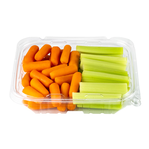Contenedores de alimentos de plástico desechables rectangulares de alto rendimiento, diseño de concha, caja de aperitivos desechables, bandejas de verduras, 35 OZ - Product Image 2