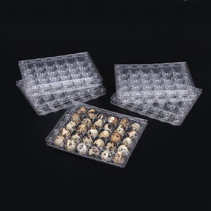 24 30 hole cheap bulk quail egg crates eggs box clear plastic quail egg trays for sale