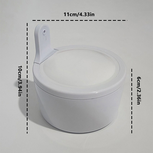 <span class=keywords><strong>Dispenser</strong></span> di <span class=keywords><strong>Sapone</strong></span> da Parete Weihao, Bianco, in Plastica Ricaricabile, <span class=keywords><strong>con</strong></span> <span class=keywords><strong>Ventosa</strong></span> Senza Foratura, per Bagno - Product Image 4