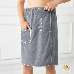2026 Quick-Dry Plain Dyed 70*140cm Rectangle Men's Solid Color Wearable Spa <b>Bath</b> <b>Towel</b> - Product Image 6