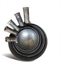Cuillère écumoire en fer à manche en acier, grande pelle, nettoyeur de pot extérieur, dissolvant de boue d'égout, outil de terrassement, nettoyeur de fosse septique