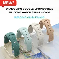 Correa de Reloj Inteligente Deportiva de Silicona para Redmi Band 3, Ajustable, Suave, Cómoda, Transpirable, Impermeable, con Diseño de Diente de León