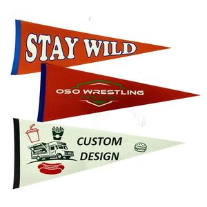 Bandera Triangular Decorativa para Colgar en la Pared, Bandera de Fieltro para Club de Baloncesto, Escuela, Campamento - Product Image 1