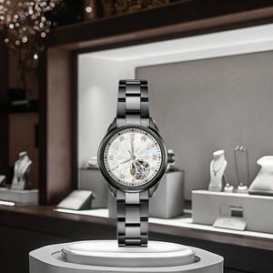 Reloj de Lujo para Mujer de 36 mm, Automático, Mecánico, con Cristal de Zafiro, Bisel con Diamantes, Elegante Brazalete de Acero Inoxidable, Moderno - Product Image 2