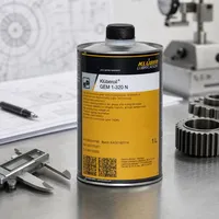 Huile de lubrification Kluber GEM1-320N 1L pour tous types de raccordements dentés, chaînes, guides et articulations