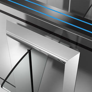 Porte de tourniquet à rabat abordable avec accès à pièces et invite vocale pour le contrôle d'entrée au gymnase - Product Image 5