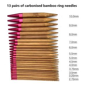 13 Pairs <strong>Circular</strong> <strong>Knitting</strong> <strong>Needle</strong> Set Bamboo Handle Weave Sewing Tools Set Kit Handle DIY Wooden <strong>Knitting</strong> <strong>Needle</strong> for <strong>Beginners</strong>