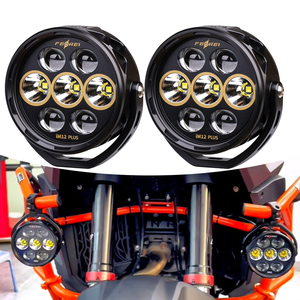 Focos Antiniebla LED Delanteros Ferei de Alta Potencia de 120W, 11800 Lúmenes, Impermeabilidad IPX8, 4 Lentes, El <span class=keywords><strong>Mejor</strong></span> Foco para <span class=keywords><strong>Ducati</strong></span>/Yamaha - Product Image 1