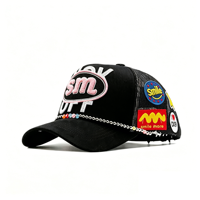 Nueva Llegada, Gorras Barbas Originales de 5 Paneles, Ajustables, Unisex, Logotipo Bordado, Deportivas, de Gamuza, para Exteriores, Curvas, Gorras de Béisbol
