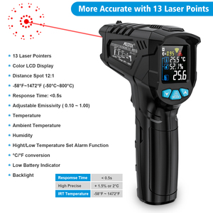 Termometro Kỹ Thuật Số Mestek IR01D-50 Đến 800 C Không Liên Hệ Với Nhiệt Kế Laser Nhiệt Kế Với <span class=keywords><strong>Ir</strong></span> Nhiệt Kế Đối Với Ngành Công Nghiệp Chỉ - Product Image 3