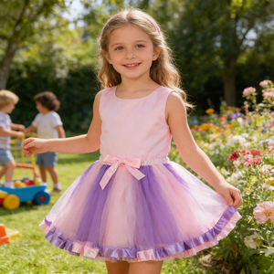 Falda Tutú Arcoíris para Niñas, Falda de Tul en Capas Colorida, Falda de Princesa para Ballet, Disfraz para Niños, Fiesta, Baile, Cumpleaños - Product Image 4