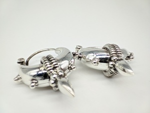 Pendientes Hechos a Mano en Plata de Ley 925, Joyería de Plata de Diseño Vintage para Mujer, Proveedor Mayorista de Joyería Personalizada de la India - Product Image 3