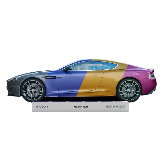 Moben 7.5mil 1.52x15m Self Healing Hydrophobic TPU Color Shifting Anti Scratch Glossy Wrap Film PPF Paint Protection Film