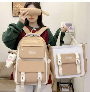 Mochila Escolar Impermeable 2025, Mochila Ligera para Portátil con Puerto de Carga USB, Gran Capacidad, para Estudiantes Universitarios - Product Image 2