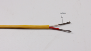 Thermocouple de type K/J/T, solide, 2 conducteurs, gaine en PTFE, PVC, acier inoxydable, spécifications personnalisées, prix d'usine - Product Image 4