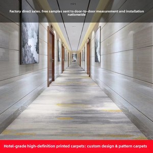 Alfombra de Nailon Personalizada para Hotel, Impresa en Alta Definición, para Pasillos de KTV, Salones de Banquetes, Cines, Habitaciones Privadas, Ignífuga, Antideslizante - Product Image 3