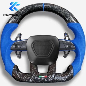 Volant de direction personnalisé en fibre de carbone forgée avec éclairage LED pour Lamborghini Baby Bull <span class=keywords><strong>Gallardo</strong></span> Huracan <span class=keywords><strong>Performante</strong></span>/EVO/sto/<span class=keywords><strong>Spyder</strong></span> Urus - Product Image 2