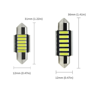 Lampe de <span class=keywords><strong>voiture</strong></span> C5W LED 31mm 36mm 7020 SMD Blanc Festoon Dome Lecture <span class=keywords><strong>Plafonnier</strong></span> Ampoules DC12V - Product Image 6