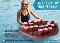 Grand trou de boisson intégré, tapis de jeu en mousse, piscine, fête, salon, octogone, balle flottante non pneumatique en EVA, table de jeu