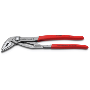 KNIPEX 87 51 250 Cobra ES Water Pump <b>Pliers</b> extra slim With non-slip plastic coating - Product Image 1