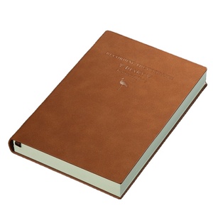 2024 2025 tan màu với nút kim loại B5 máy tính xách tay <span class=keywords><strong>Folio</strong></span> với Pen holderlay flatcolor edgepu leatherhigh chất lượng - Product Image 4