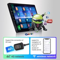 Jmance Radio Mobil 10 Inci Android 10.0 2 Din, Pemutar Video Multimedia DSP Universal Autoradio Peta GPS