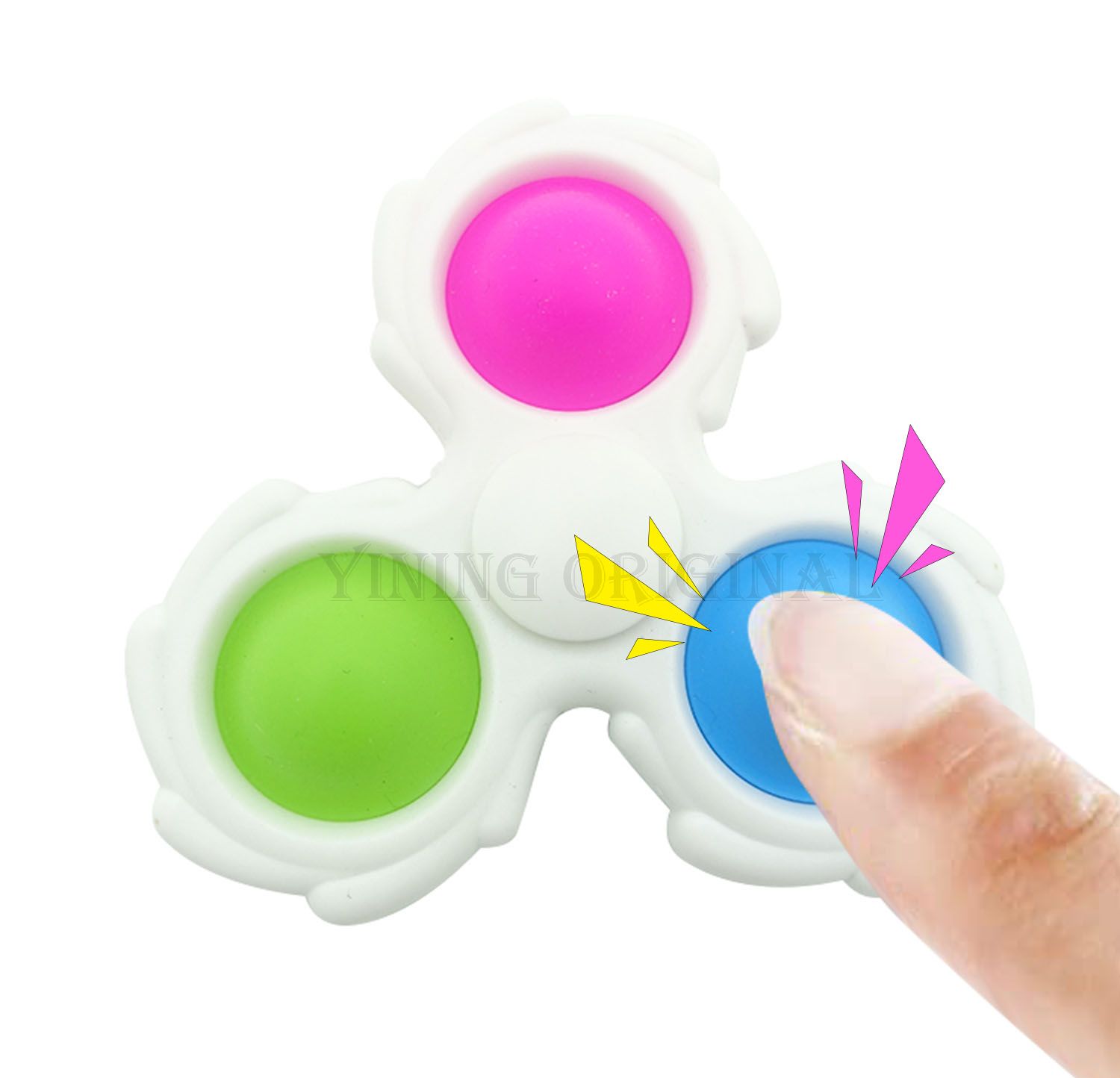 Игрушка антистресс AZAZON Fidget Spinner Green 01005