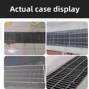 <span class=keywords><strong>Rejilla</strong></span> de acero inoxidable pulido 304 suministrada por el fabricante Rejillas de drenaje de agua de lluvia de forma especial Hardware de placa de carretera - Product Image 3