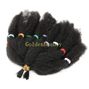 12 pollici ricci per Ombre trecce intreccio Afro crespo alla rinfusa trecce tinto marrone nero trecce all'uncinetto ad alta temperatura alla rinfusa - Product Image 4