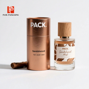 Emballage en tube de papier recyclable, impression personnalisée, boîte à parfum écologique, certifiée FSC, cylindre cadeau cosmétique - Product Image 1