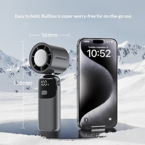 Mini Ventilador Inalámbrico de Mano, Portátil, Recargable, Refrigeración por <span class=keywords><strong>Aire</strong></span>, Ventilador de Mano Plegable para Escritorio, Compresa de Hielo, Pequeños Ventiladores USB - Product Image 1