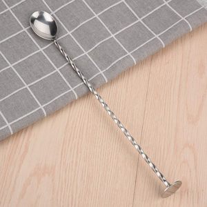 Outil de bar en métal personnalisé, cuillère à mélanger en acier inoxydable, agitateur professionnel pour cocktails - Product Image 2