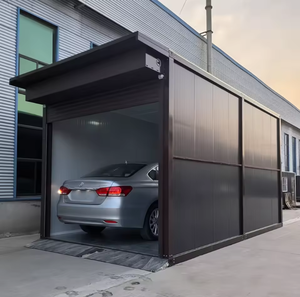 <span class=keywords><strong>Garage</strong></span> modulaire en conteneurs |   Abri de voiture préfabriqué avec porte à enroulement automatique - Product Image 1