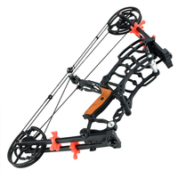 Kit d'arc à poulies réglable 30-70 lbs pour adultes et débutants, durable, pour tir à la balle d'acier, gaucher ou droitier, chasse et tir sportif