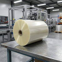 Rouleau de film thermorétractable PVC à haute rétraction, transparent, non imprimé, qualité étiquette, pour étiquettes rétractables de bouteilles de boissons, Chine
