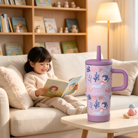 Ensemble de boîte à lunch pour enfants avec gobelet isotherme de 12 oz, boîte à bento en acier inoxydable de 1050 ml à 3 compartiments, ensemble cadeau scolaire pour enfants