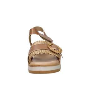 Sandalias Valleverde Donna de Madera de Sándalo Beige con Plataforma y Tacón de 38,4 cm - Product Image 3