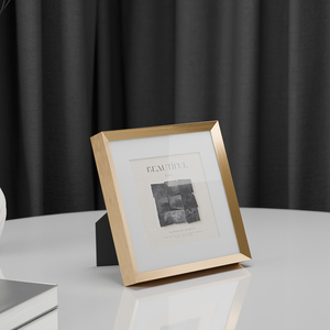 Vàng khung ảnh sinh thái thân thiện kim loại chải nhôm khung treo tường treo lớn hơn mỏng Áp phích khung hình - Product Image 1