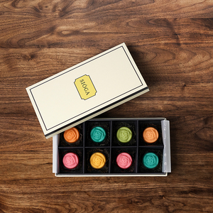 Sang Trọng Tùy Chỉnh Sô Cô La Cookie <span class=keywords><strong>Macaron</strong></span> Giấy Bao Bì Hộp <span class=keywords><strong>Macaron</strong></span> Lưu Trữ Hộp Quà Tặng Với Vàng Dập - Product Image 4