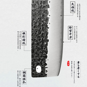 Cuchillo de cocina forjado, cuchillo doméstico afilado, cuchillo para mujer, textura martillada hecha a mano, cuchillo de chef profesional, acero inoxidable - Product Image 3