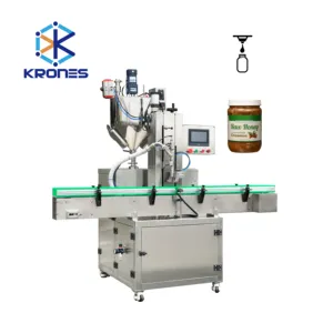 KLF-1S 30毫升-5000毫升单头伺服驱动灌装机，用于化妆品液体和粘性
