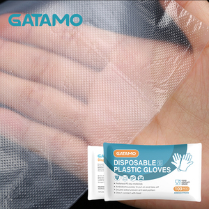Guantes Desechables de Plástico HDPE Transparentes Plegables para Uso Diario en el Hogar, Aptos para Alimentos, Resistentes al Aceite, de Grado Alimenticio - Product Image 3