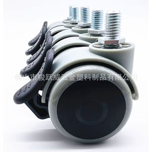 Furniture Casters 60mm <b>Swivel</b> With Brake Silent Nylon Wheel 40kg Load Capacity - Product Image 5