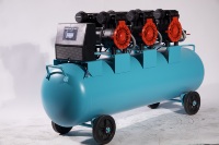 Compresseurs d'air à courant alternatif RM1500Wx3-100L 220V 3hp silencieux sans huile pour machines industrielles de mine avec réservoirs 500L 300L 100L