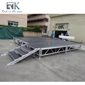 Detachable <b>Platform</b> <b>Stage</b> with Stairs Complete Set Aluminum <b>Stage</b> <b>Platform</b> - Product Image 3
