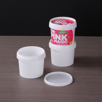 Boîte d'emballage alimentaire ronde en plastique PP écologique et recyclable pour magasin de biscuits, avec couvercle